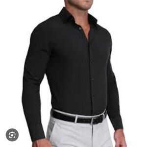 State & Liberty Men's Black Dress Shirt